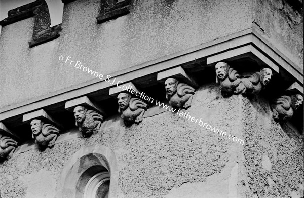 BARMEATH CASTLE FIGURES ON TOWER TELE